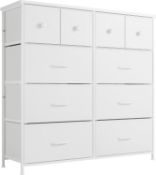 RRP £99 Nicehill Dresser for Bedroom with 10 Drawers, Storage Drawer Organizer, Tall Chest of