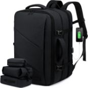 RRP £44.99 LOVEVOOK Travel Backpack Men Women Cabin Size, Extra Large Expandable Carry on Backpack