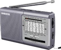RRP £80, Set of 8 x XHDATA D219 Portable Radio Retro FM AM SW Radio Battery Operated for Household