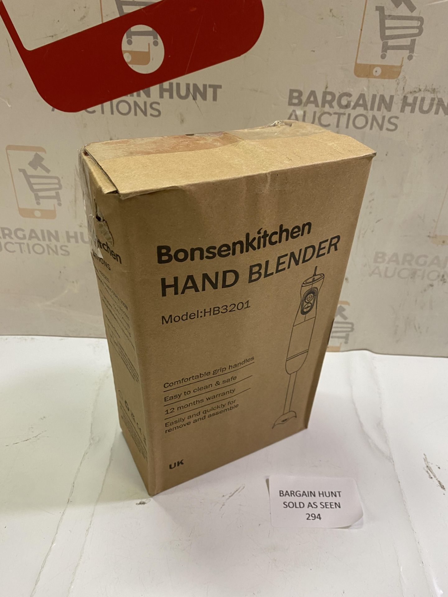 Bonsenkitchen Hand Blender, 300W Immersion Blender Handheld, Stick Blender Electric with Stainless - Image 2 of 2