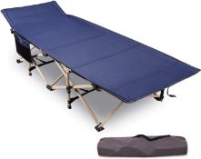 RRP £59.99 REDCAMP Folding Camping Bed for adults, 28" Extra Wide Heavy Duty Sturdy Camp Bed