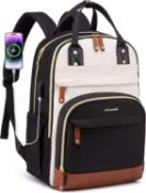RP £32.99 LOVEVOOK Laptop Backpack Women 15,6 inch, Waterproof Rucksack Bag for Women with USB Port