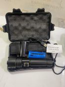 RRP £34.99 Shadowhawk Torch LED Super Bright Rechargeable, Flashlight Battery Powered, Powerful