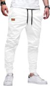 RRP £120, Set of 4 x Jolicloth Men's Trousers Cargo Jogger Work Cotton Casual Sweatpants