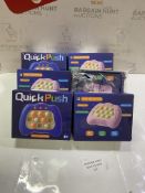 RRP £70 Set of 6 x Lenudar Light Up Pop Fidget Game Sensory Toy for Kids 8-12, Push Bubble Pop