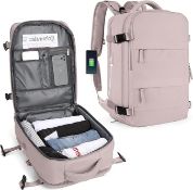 RRP £39.99 Large Travel Backpack Women, Carry On Backpack Men,Hiking Backpack Waterproof Bag Fit