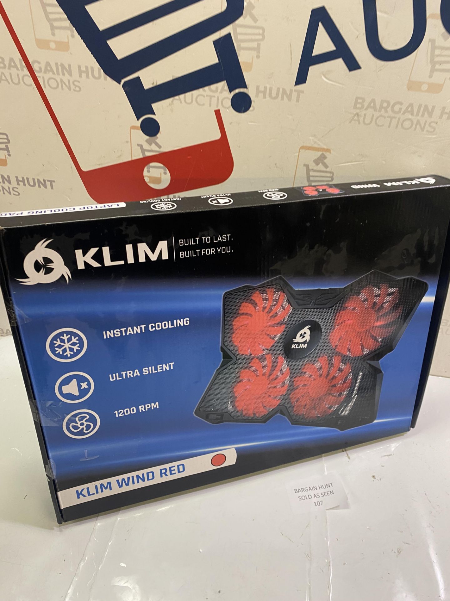 RRP £22.99 KLIM Wind - Laptop Cooling Pad - The Most Powerful Rapid Action Cooling Fan - Image 2 of 2