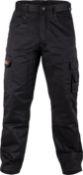 RRP £100, Set of 4 x Black Hammer Mens Combat Work Trousers Cargo Pants