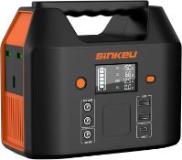 RRP £99 SinKeu Portable Power Station, 27000mAh/99Wh Solar Generator with 230V/150W AC Outlet for