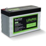 RRP £36.99 RoyPow Deep Cycle LiFePO4 Battery Pack 12V 6Ah Lithium Iron Phosphate Battery 3500 Cycles