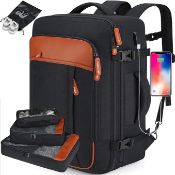 RRP £39.99 Lumesner Carry on Backpack, Extra Large 40L Flight Approved Travel Backpack for Men &