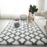 RRP £31.99 Gsogcax Rugs Living Room 4'×5.3' Super Soft Fluffy Area Rugs Shaggy Anti-Skid Comfortable