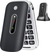 RRP £216, Set of 6 x TOKVIA Flip Phone for Seniors with Large Buttons | GSM Mobile phone for the