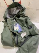 RRP £89 Joules Women's Shoreside Rain Jacket, Laurel,12 UK