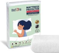 RRP £50, Set of 5 x Bed'Ore 100% Waterproof Mattress Protector Cotton Terry Top - Mattress Protector