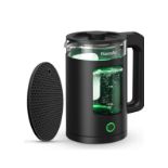 RRP £180, Set of 6 x Haooair Electric Kettle, 1.5 Liter Fast Boil Quiet Glass Kettle with Green LED,