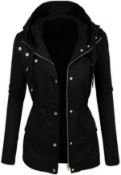 RRP £39.99 PRIME Ladies Parka Jacket Women Summer Light Weight Cotton Casual Trench Coat PK-02 (