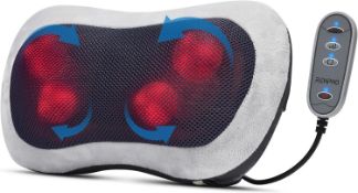 RENPHO Back Massager with Heat, Shiatsu Massage Pillow with Deep Tissue Kneading for Neck Back