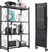RRP £69.99 DEANIC Garage Shelving Units, 4 Tiers Metal Shelving Units for Storage, Heavy Duty