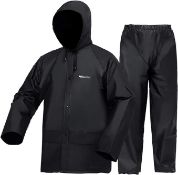 Approx RRP £150, Lot of 7 x Rain Suit for Men Women, Lightweight Waterproof Suits