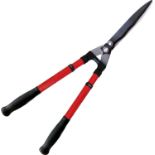 TABOR TOOLS B212A Telescopic Hedge Shears with Wavy Blade and Extendable Steel Handles. Extendable