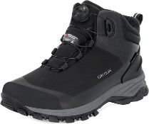 RRP £74.99 GRITION Men Waterpoof Hiking Boots, Comfort Walking Boots Outdoor Insulation Cotton