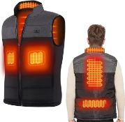 RRP £210 Set of 6 x vapesoon Heated Vest Heating Jacket with 3 Adjustable Temperature Electric USB
