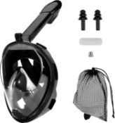 RRP £120, Set of 6 x Snorkel Mask Full Face,180° Field of View Full Dry Snorkel Mask,Snorkel Set