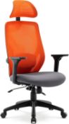 RRP £199 HNNHOME Recline Ergonomic Office Chair with Back Support and Headrest, Tilt Function
