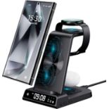 RRP £880, Set of 22 x Multifunctional Wireless Charger, Samsung Charging Station with Clock Wireless