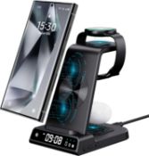 RRP £880, Set of 22 x Multifunctional Wireless Charger, Samsung Charging Station with Clock Wireless