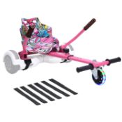 RRP £49.99 yabbay Hoverbords Go Kart with a Cool Regular-Sized Seat, Flashing Wheels Compatible with