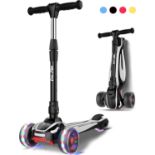 RRP £59.99 LOL-FUN 3 Wheel Toddler Scooter for Kids Ages 3-12 Years Old Boy Girl with 4 Adjustable