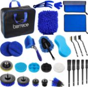 Bemece 29 Piece car detailing kit, car cleaning kit for Cleaning Wheels, Interior, Exterior,