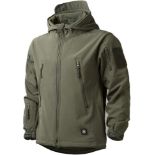 RRP £45.99 MakingDa Mens Waterproof Jacket Casual Hooded Coat Softshell Fleece Lined Running
