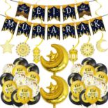 RRP £80 Set of 8 x Eid Mubarak Party Decorations Set