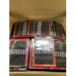 RRP £60 Set of 10 x (10-Pack) Barbarossa Octagonal Carpenters Pencils | Medium Hard Graphite Lead