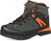 RRP £59.99 GRITION Walking Boots Men Waterproof, Lightweight Men’s Suede Hiking Boots Lace Up Non