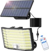 Solar Light Outdoor, 226 LED Solar Security Lights and 3 Modes Motion Sensor Solar Powered Lights,