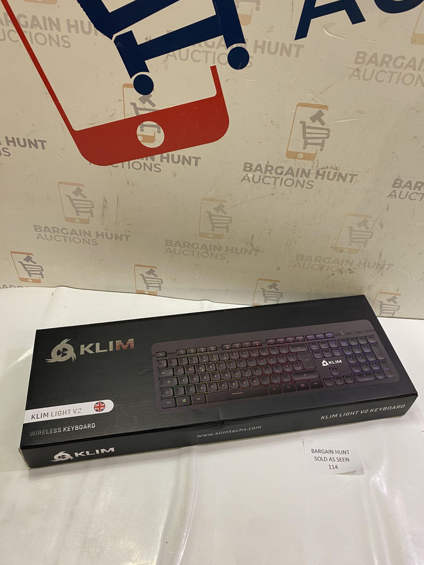 RRP £25.99 KLIM Light V2 Wireless Keyboard + Slim, Durable, Ergonomic + Backlit Wireless Gaming - Image 2 of 2