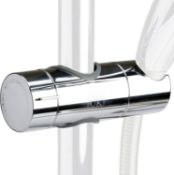 RRP £100, Set of 10 x HS Shower Head Holder Bar Pole Bracket Adjustable Chrome Plated