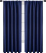 RRP £29.99 FLOWEROOM Blackout Curtains for Bedroom - Thermal Insulated Rod Pocket Window Curtains