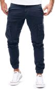 RRP £100, Lot of 4 x Halfword Mens Cargo Joggers Trousers Sweatpants Casual Sports Thin Jogging