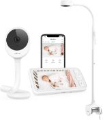 RRP £149 Peekababy- Baby Monitor with Camera and Audio, Smart Baby Monitor with 4-in-1 Holder, 5''