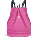 RRP £80, Set of 8 x Besrina Waterproof Gym Bag for Girls, Dry/Wet Swimming Backpack with Shoe