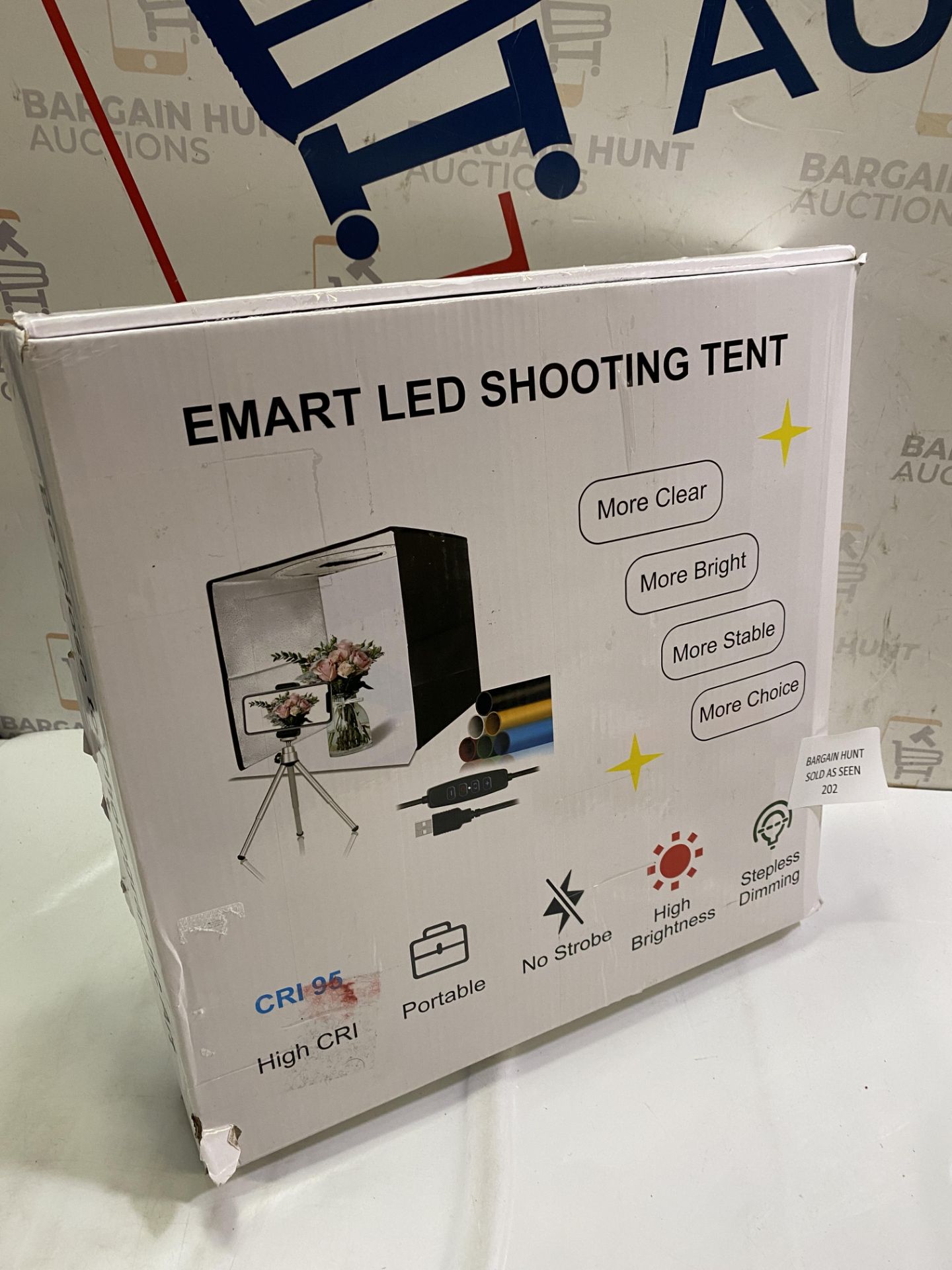 RRP £34.99 EMART Light Box Photography, 12"x12" Product Photo Studio Lightbox with 120 LED Lights - Image 2 of 2