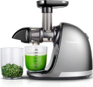 RRP £99 AMZCHEF Juicer Machines - Cold Press Slow Juicer - Masticating Juicer for Whole Fruits and