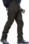 RRP £60, Lot of 2 Items, 1 x zuoxiangru Men's Water Resistant Trousers and 1 x zuoxiangru Tactical