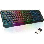 RRP £34.99 KLIM Chroma Wireless Keyboard UK Layout + New version 2024 + Slim, Durable, Ergonomic,