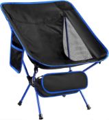 Folding Camping Chair, Ultralight Portable Chairs Compact Backpacking with Carry Bag for Outdoor
